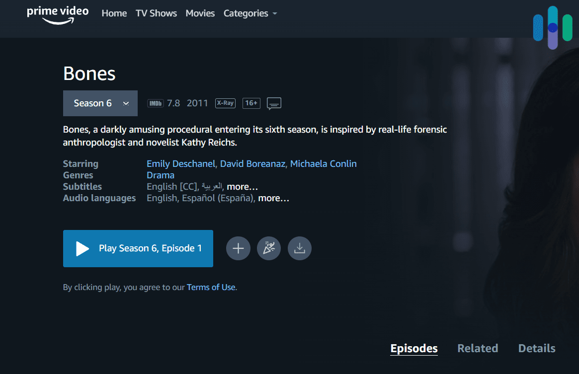 WeVPN Prime Video Screenshot WeVPN Prime Video Screenshot