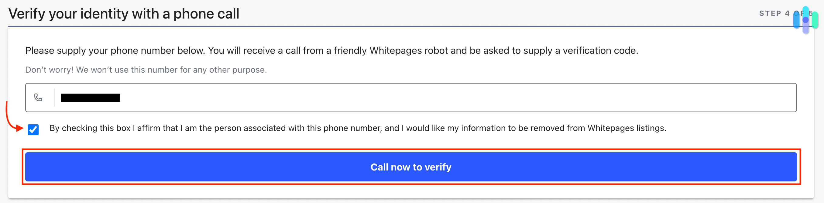 Whitepages opt out phone call verification Whitepages opt out phone call verification