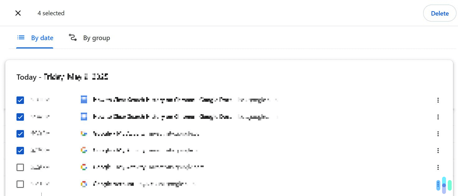 You can also clear multiple Chrome history entries in bulk. You can also clear multiple Chrome history entries in bulk.